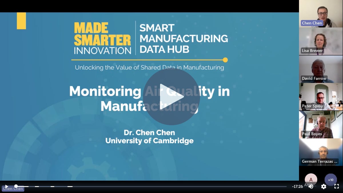 Monitoring air quality in manufacturing