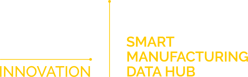 41103 ULSTER UNIVERSITY Smart Manufacturing Data Hub Project - logo - RGB - white and yellow